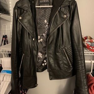 Black Guess Leather Jacket